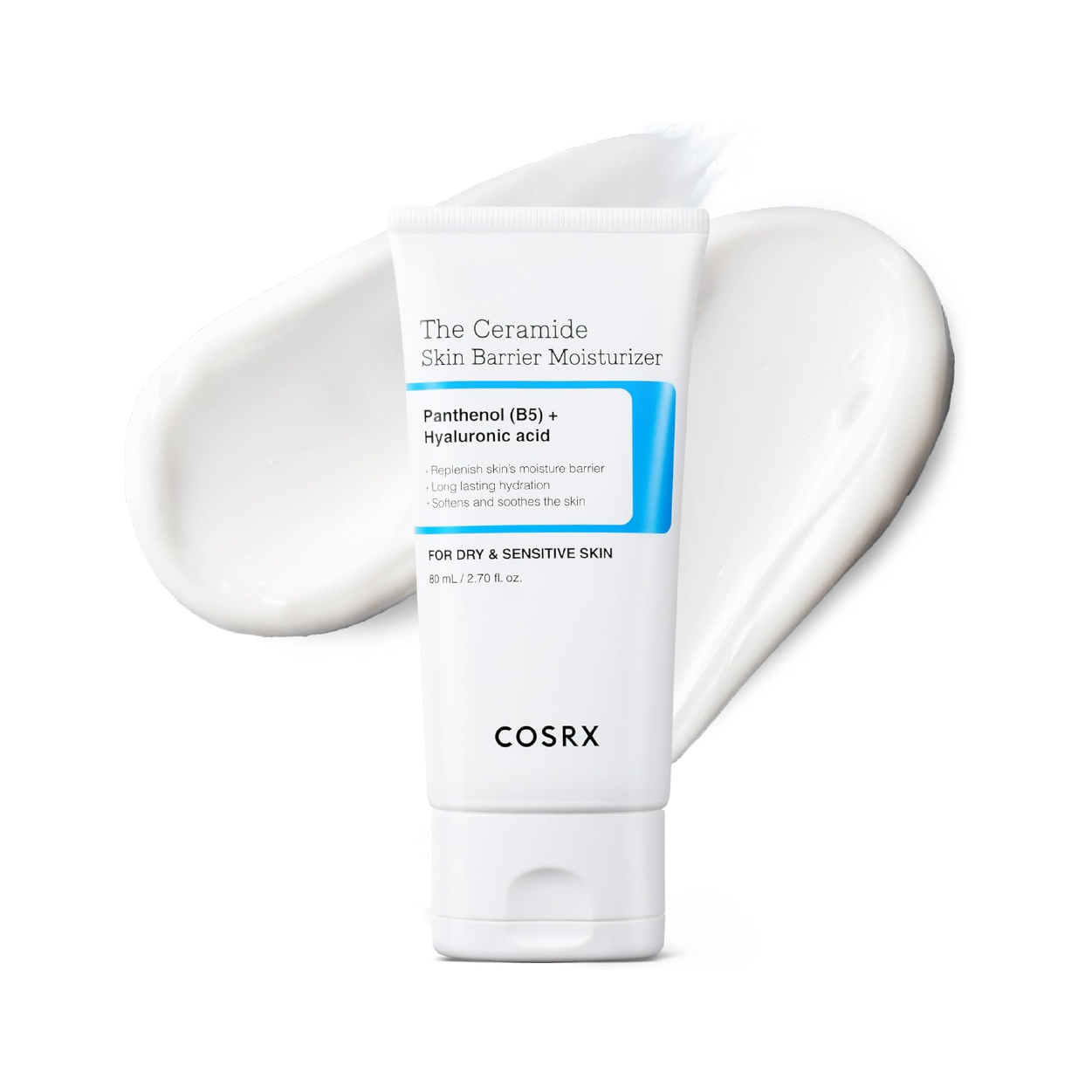 COSRX The Ceramide Skin Barrier Moisturizer 80ml face moisturizer for dry sensitive skin with ceramides and hydration benefits