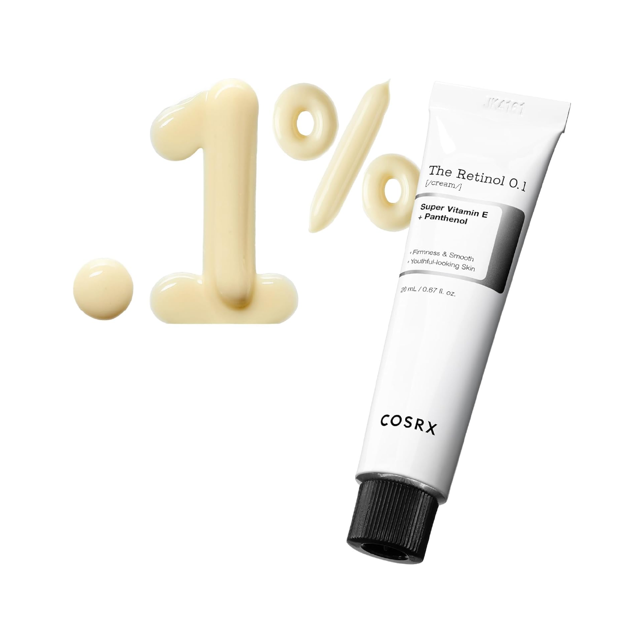 COSRX The Retinol 0.1 Cream 20ml anti-aging face cream with retinol to reduce wrinkles and improve skin texture