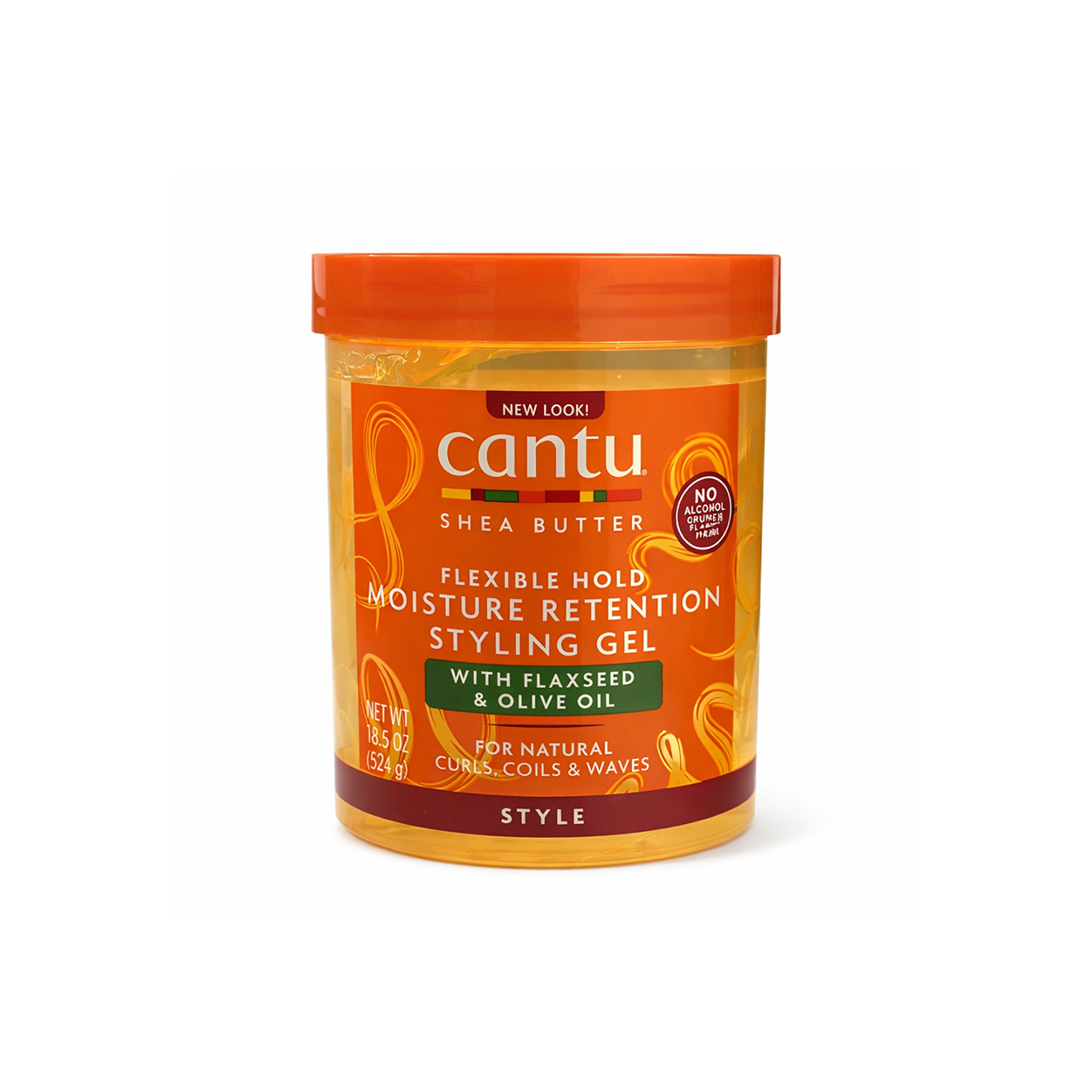 Cantu Shea Butter Moisture Retention Styling Gel 524g curl defining hair gel with flaxseed and olive oil for frizz control
