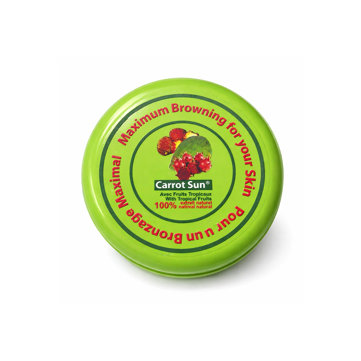 Carrot Sun Tropical Fruits Tanning Cream 1000ml jar, bronzing cream for fast deep tan with carrot oil formula