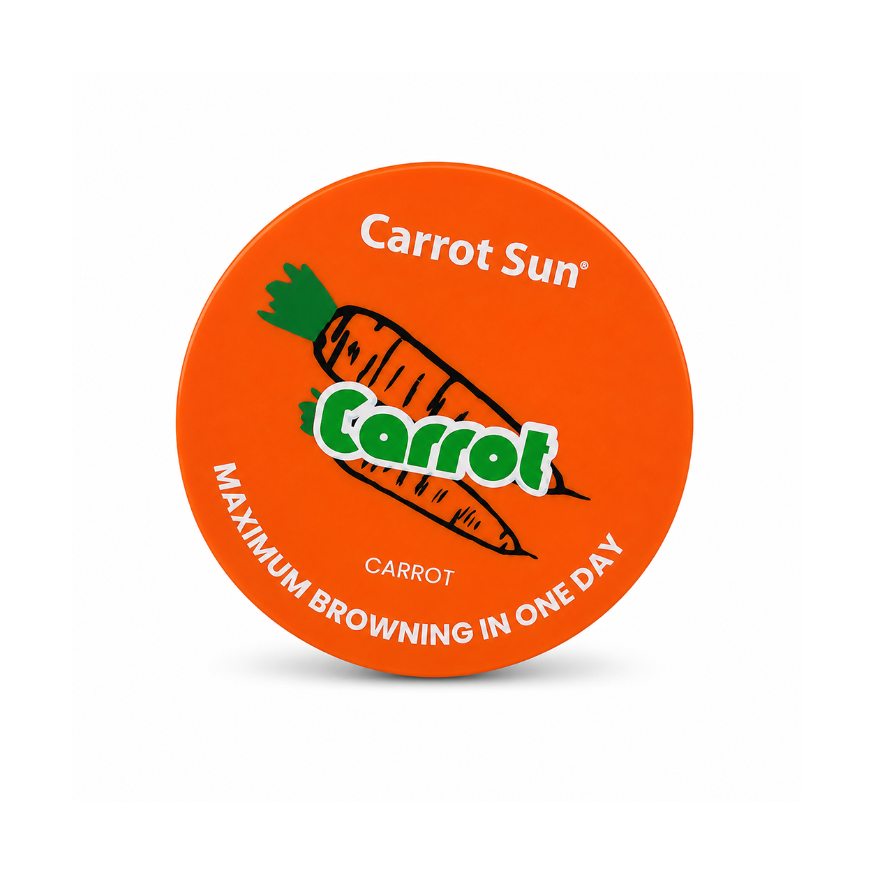 Carrot Sun Tanning Cream 200ml orange jar, fast tanning cream for achieving an even bronze glow while keeping skin soft during sun exposure