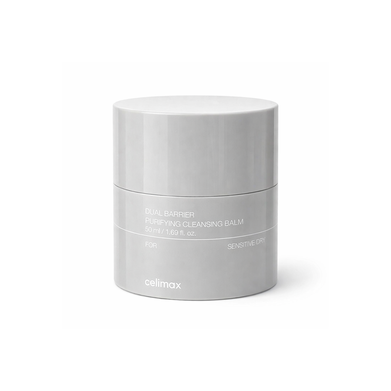 Celimax Dual Barrier Purifying Cleansing Balm 50ml jar, gentle non-comedogenic makeup remover for sensitive skin and hydration