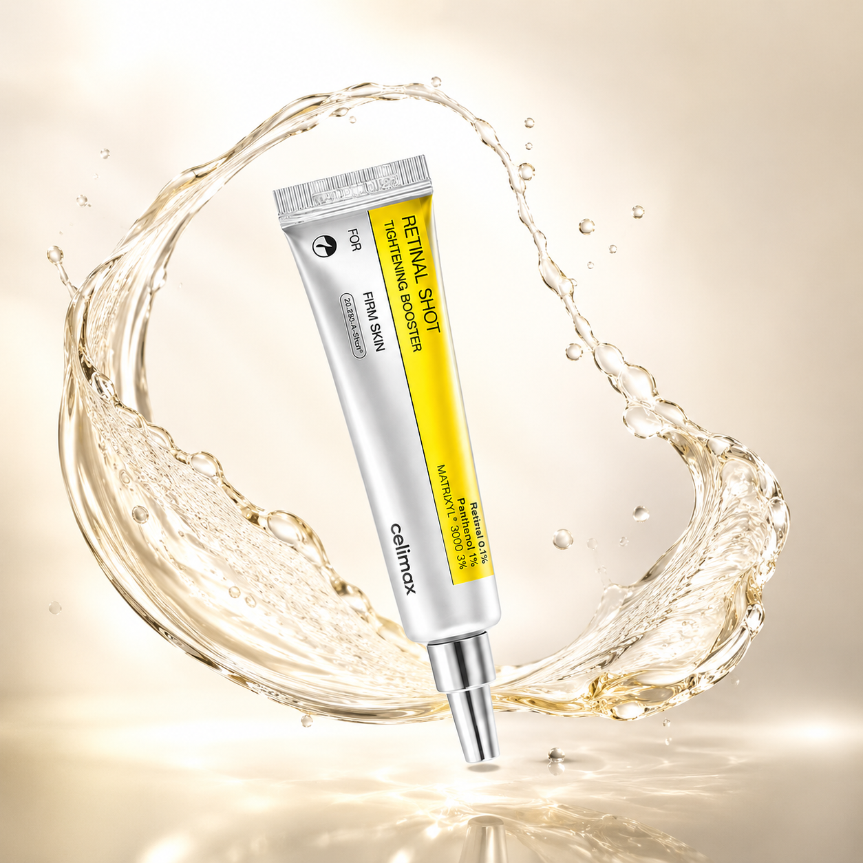 Celimax Retinal Shot Tightening Booster 15ml retinal face serum with Retinal 0.1% for firmer skin and smoother-looking texture
