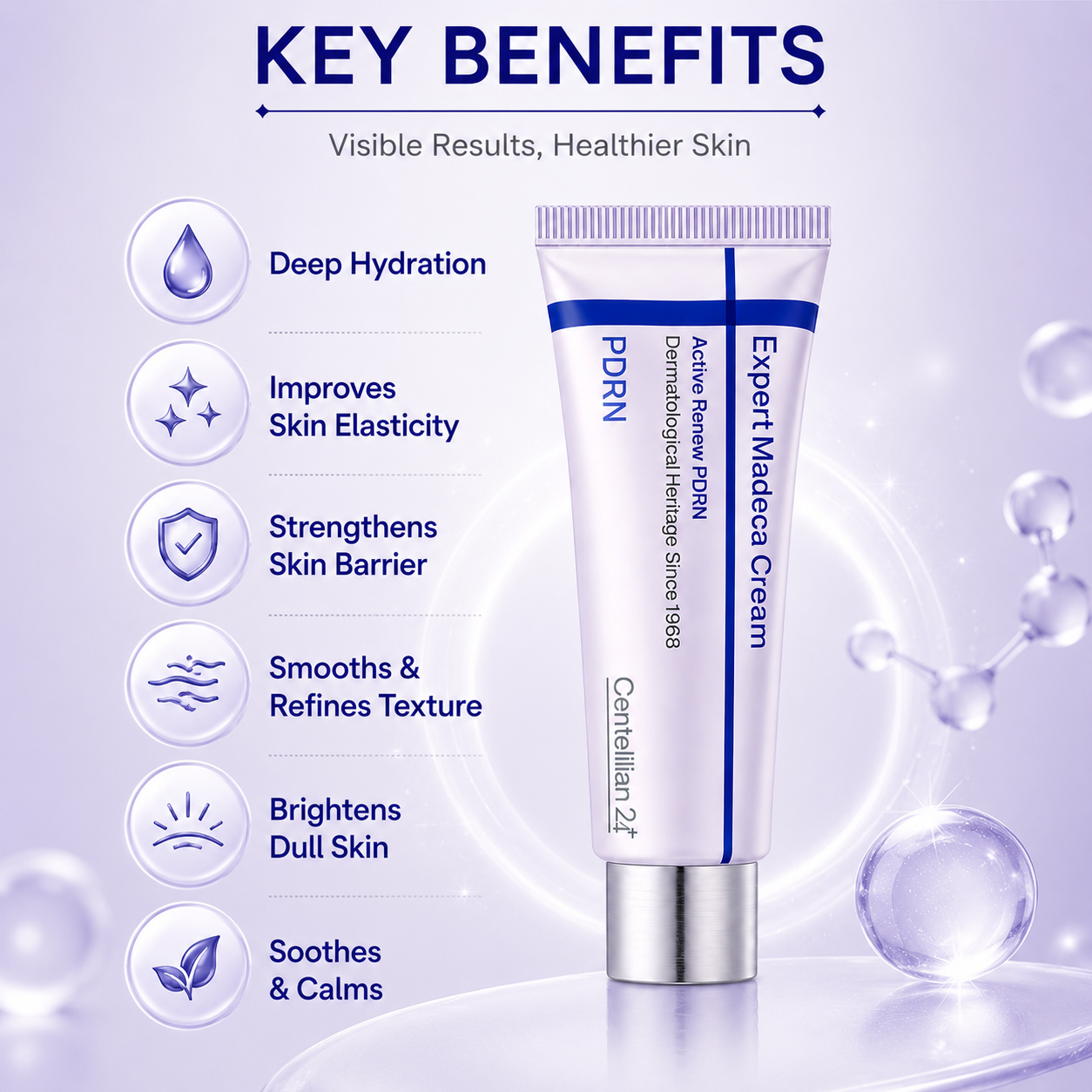 Centellian24 Expert Madeca Cream Active Renew PDRN 50ml skin barrier repair face cream for sensitive and dry skin hydration