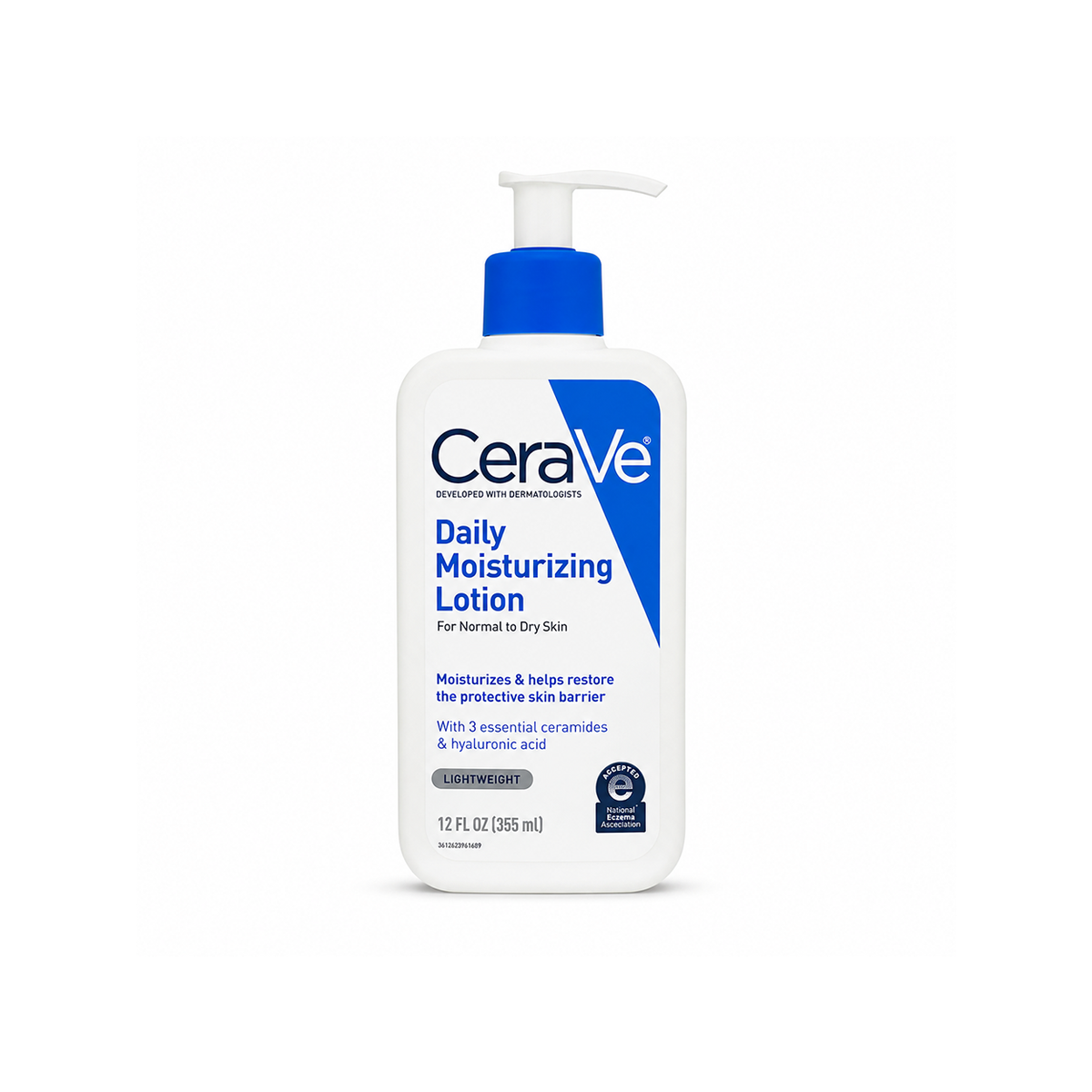 CeraVe Daily Moisturizing Lotion 355ml for normal to dry skin, lightweight body moisturizer that helps restore the skin barrier