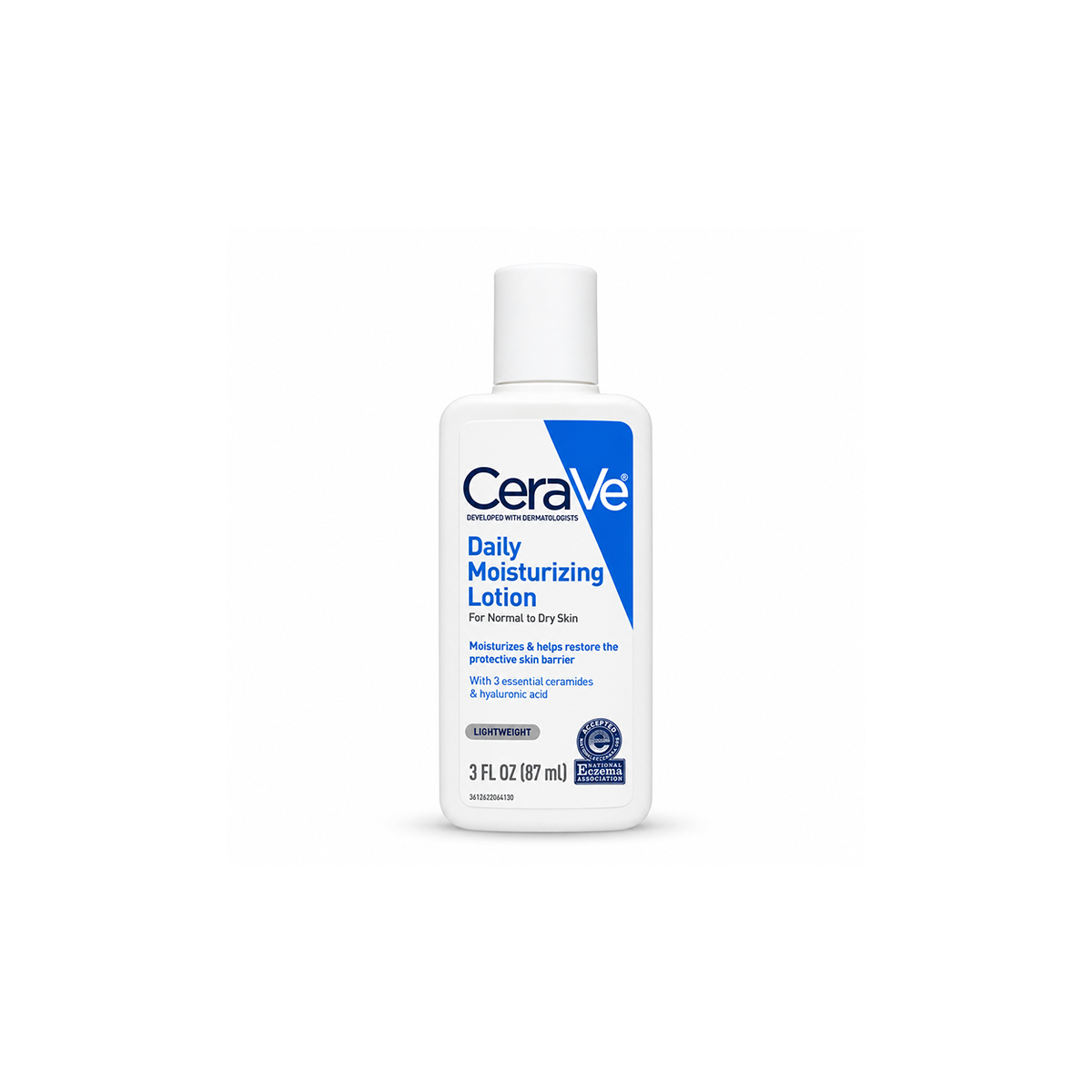 CeraVe Daily Moisturizing Lotion For Normal to Dry Skin 87ml, lightweight daily moisturizer for dry skin