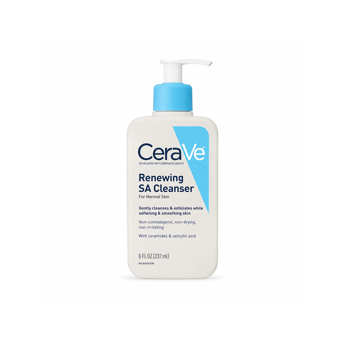 CeraVe Renewing SA Cleanser For Normal Skin 237ml facial cleanser for gentle exfoliation and smoother skin texture