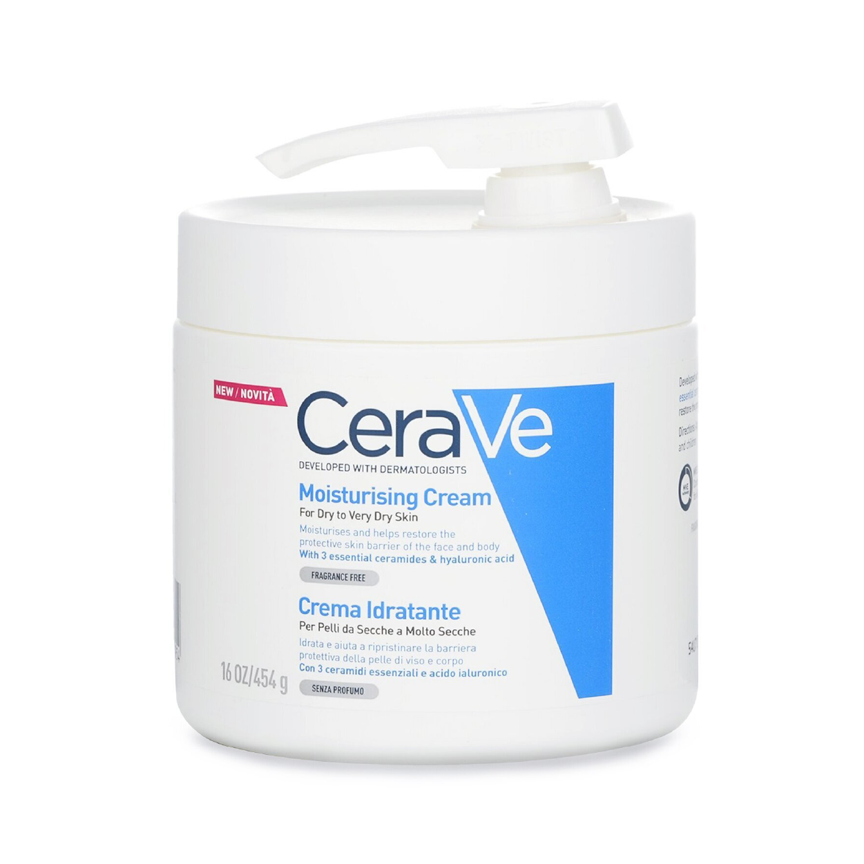 Cerave Moisturizing Cream Dry-Very Dry W/ Pump 454Gm