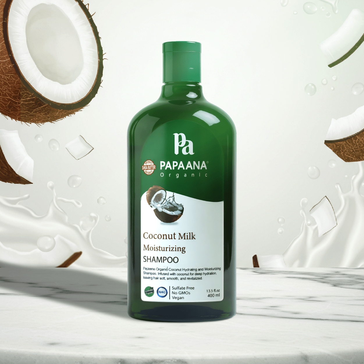 Papaana Organic Coconut Milk Moisturizing Shampoo