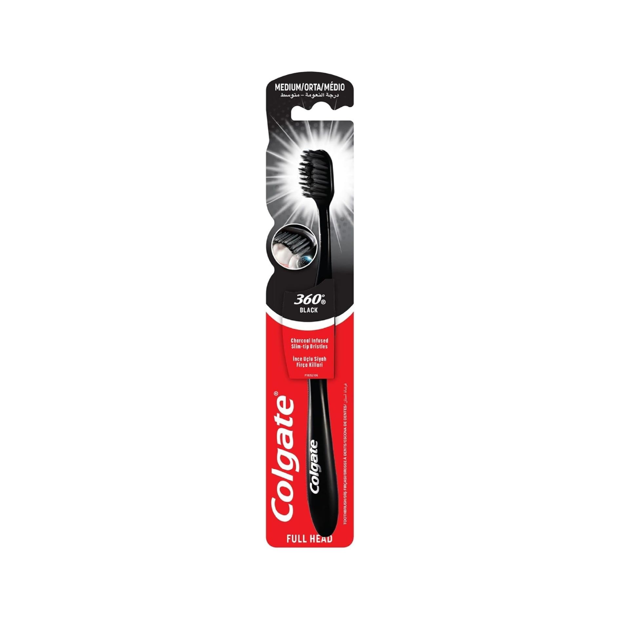 Colgate T/B Zigzag Charcoal(Medium)
