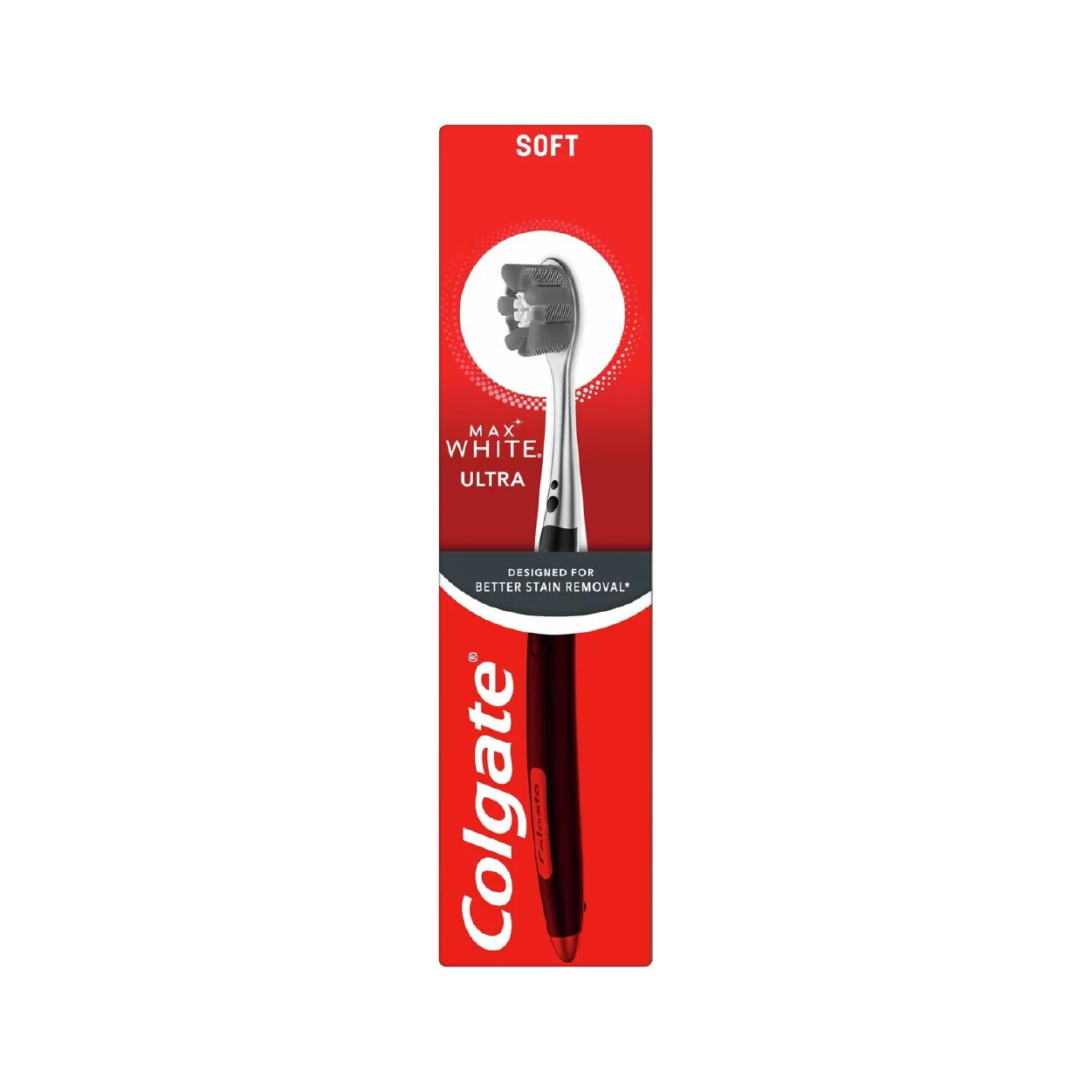 Colgate T/B Foam Soft Charcoal Bristles Blk/Wht