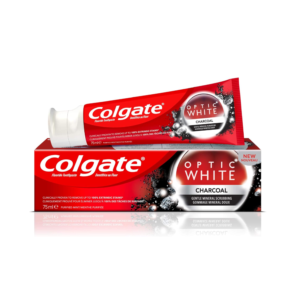 Colgate Optic White Charcoal T/P 75Ml