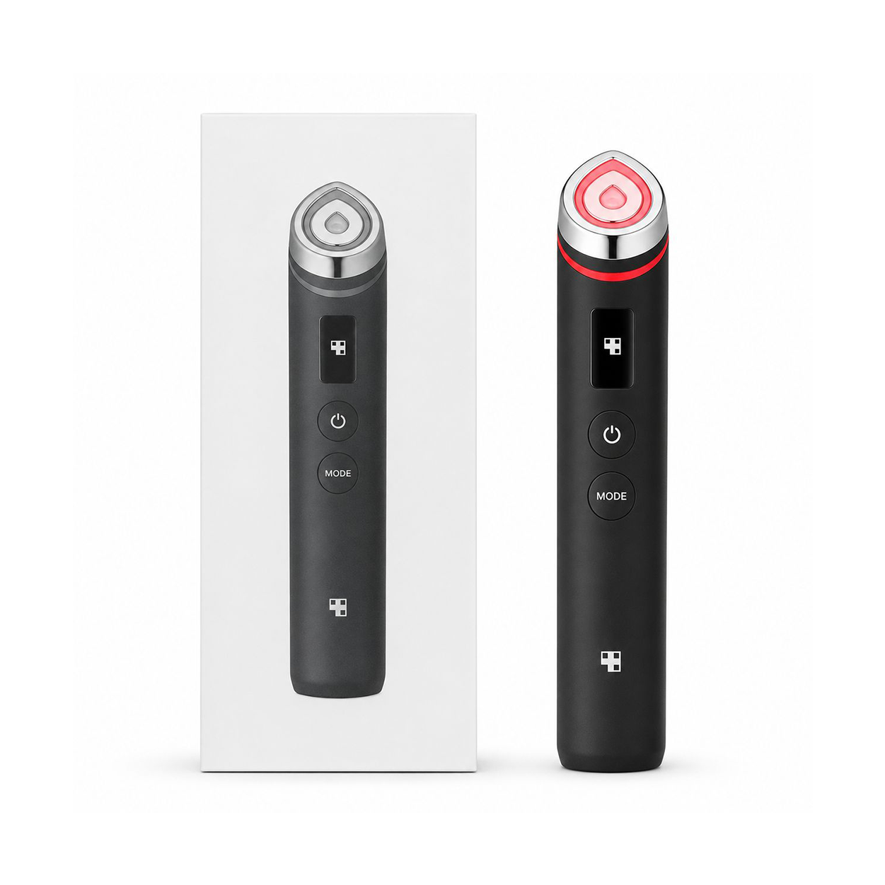 DERMA-S LED Radio Frequency Facial Beauty Device for at-home skin firming and wrinkle care with red LED and RF technology