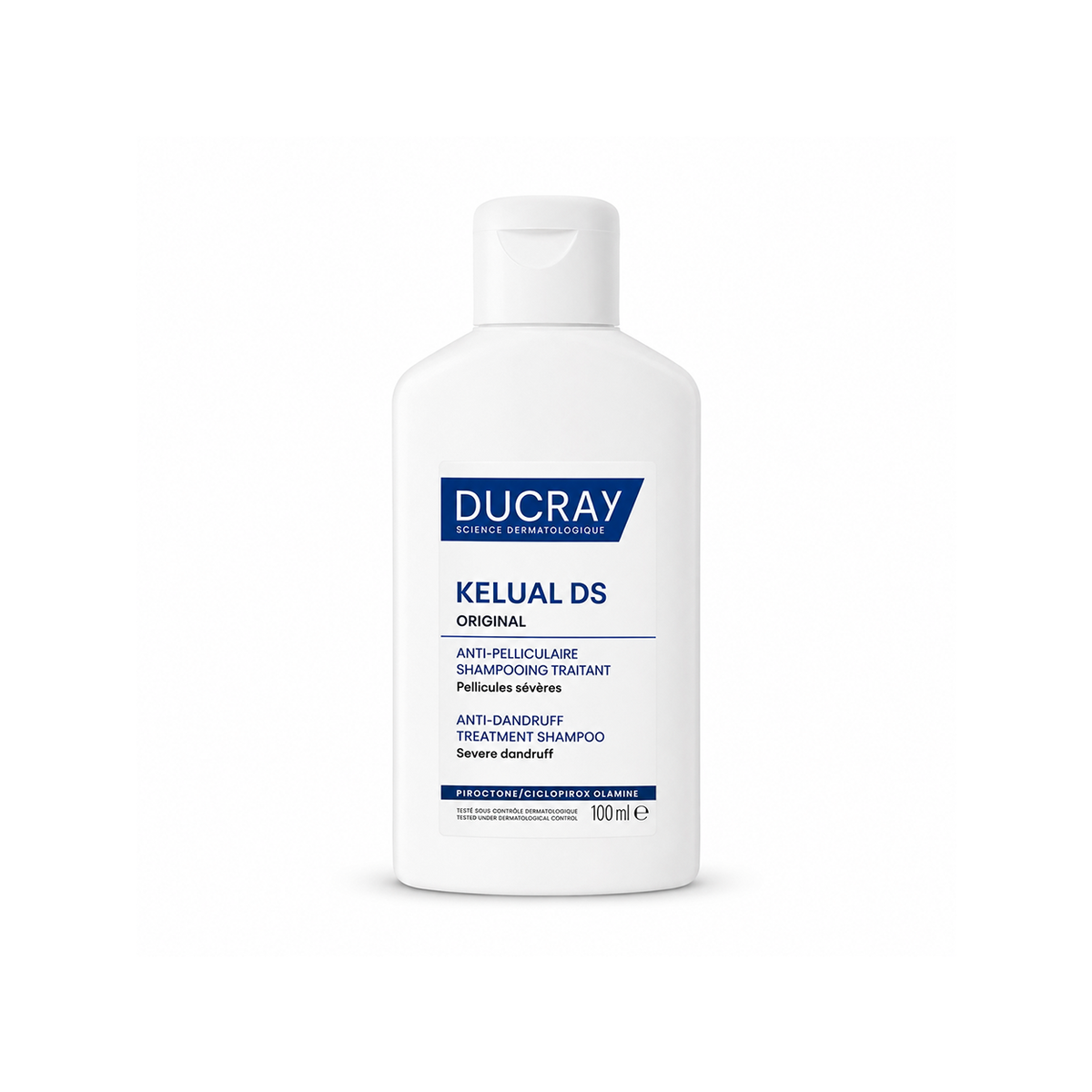 DUCRAY KELUAL DS Original Anti-Dandruff Treatment Shampoo 100ml for severe dandruff and itchy scalp