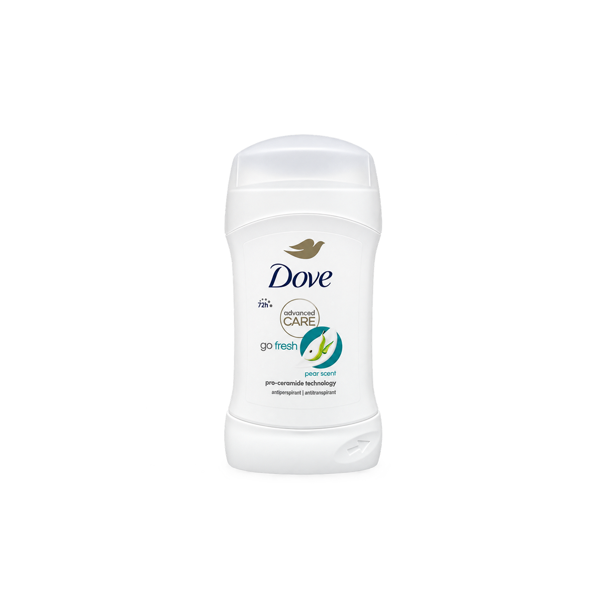 Dove Advanced Care Go Fresh Pear Scent Antiperspirant Stick with 72-hour sweat and odour protection