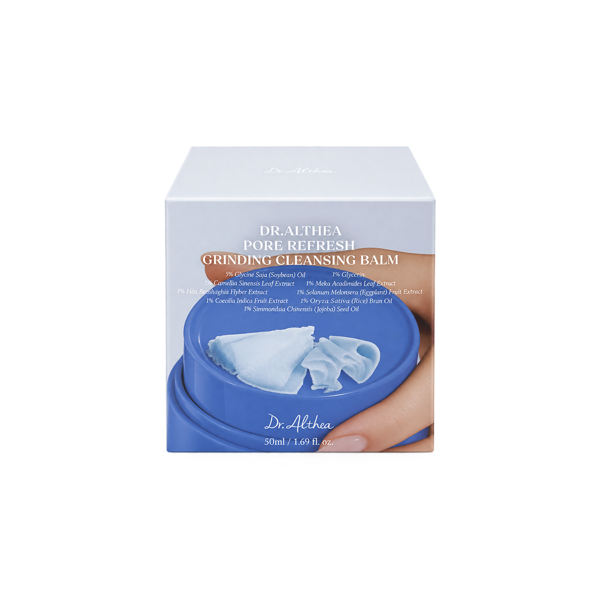 Dr.Althea Pore Refresh Grinding Cleansing Balm 50ml for gentle makeup removal and thorough facial cleansing