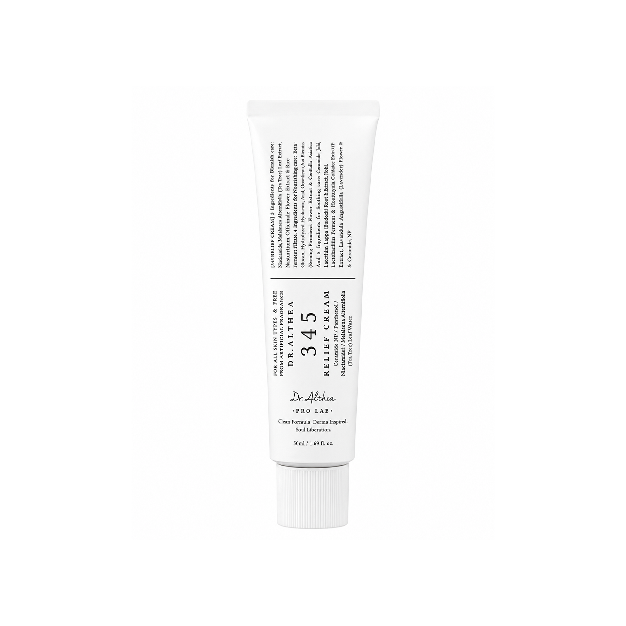 Dr. Althea 345 Relief Cream 50ml barrier repair face cream for sensitive skin with Ceramide NP and Niacinamide for deep hydration