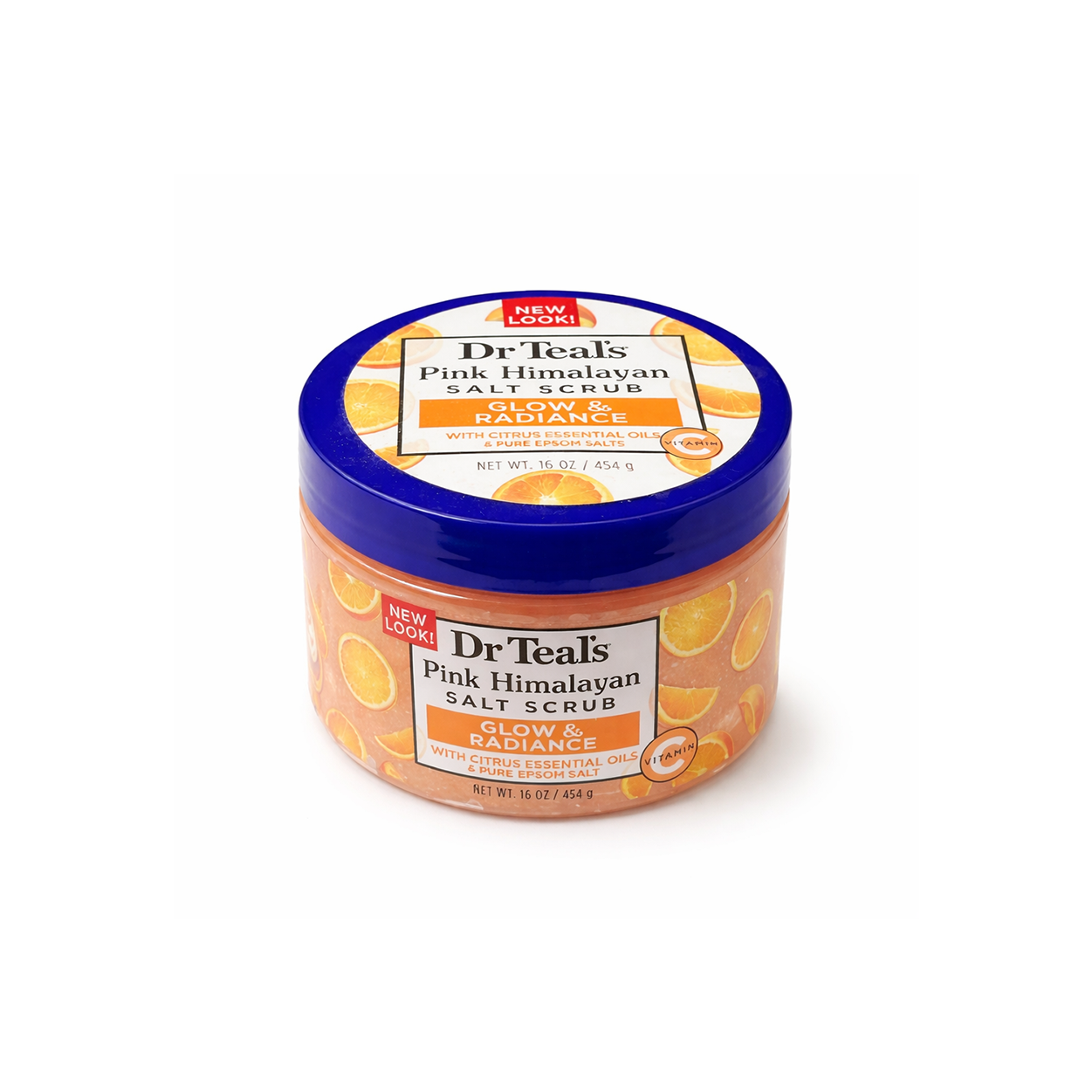 Dr Teal’s Pink Himalayan Salt Scrub Glow & Radiance 454g body scrub for exfoliating and smoothing skin