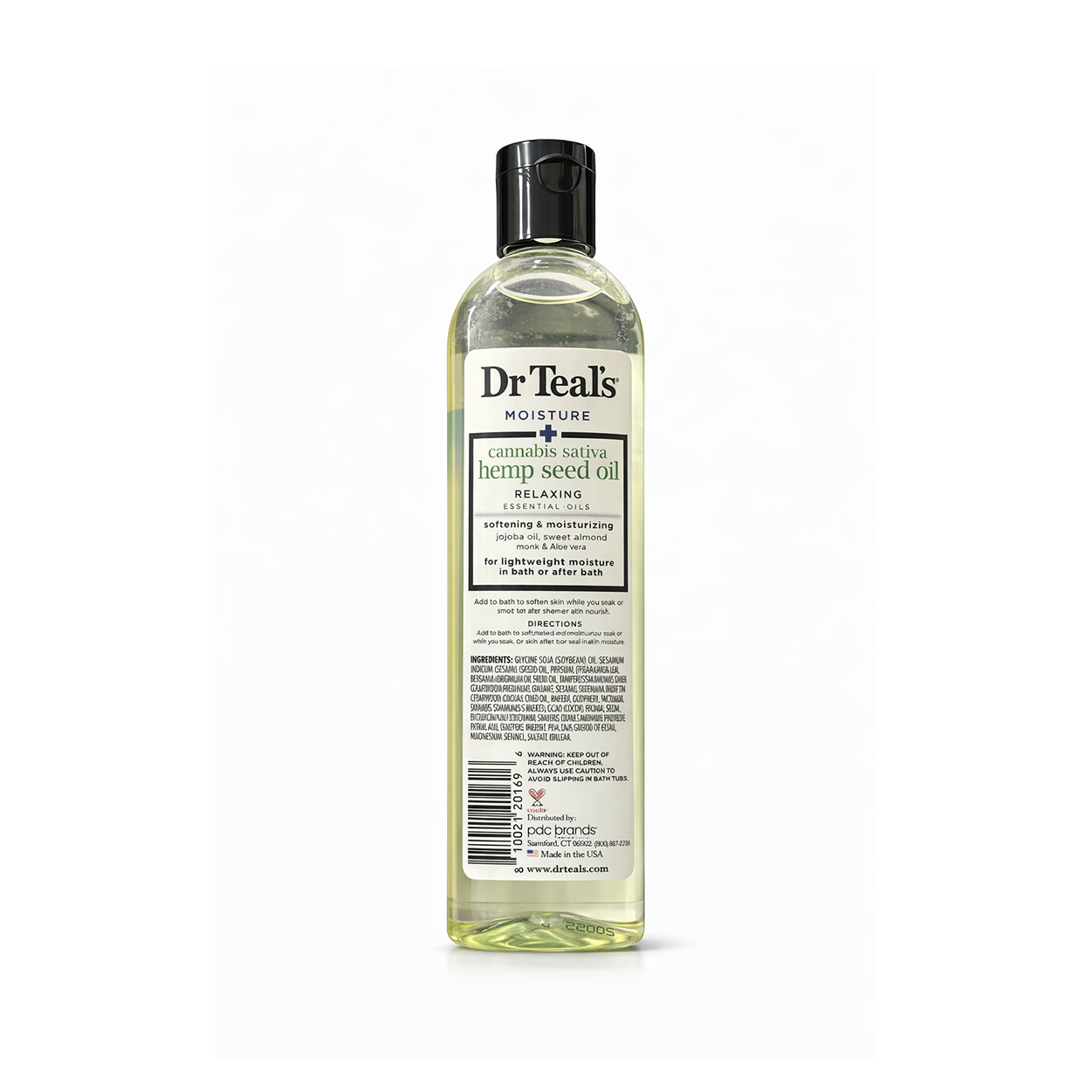 Dr Teal’s Moisturizing Bath & Body Oil Hemp Seed Oil 260ml lightweight body oil for deep hydration and smooth skin
