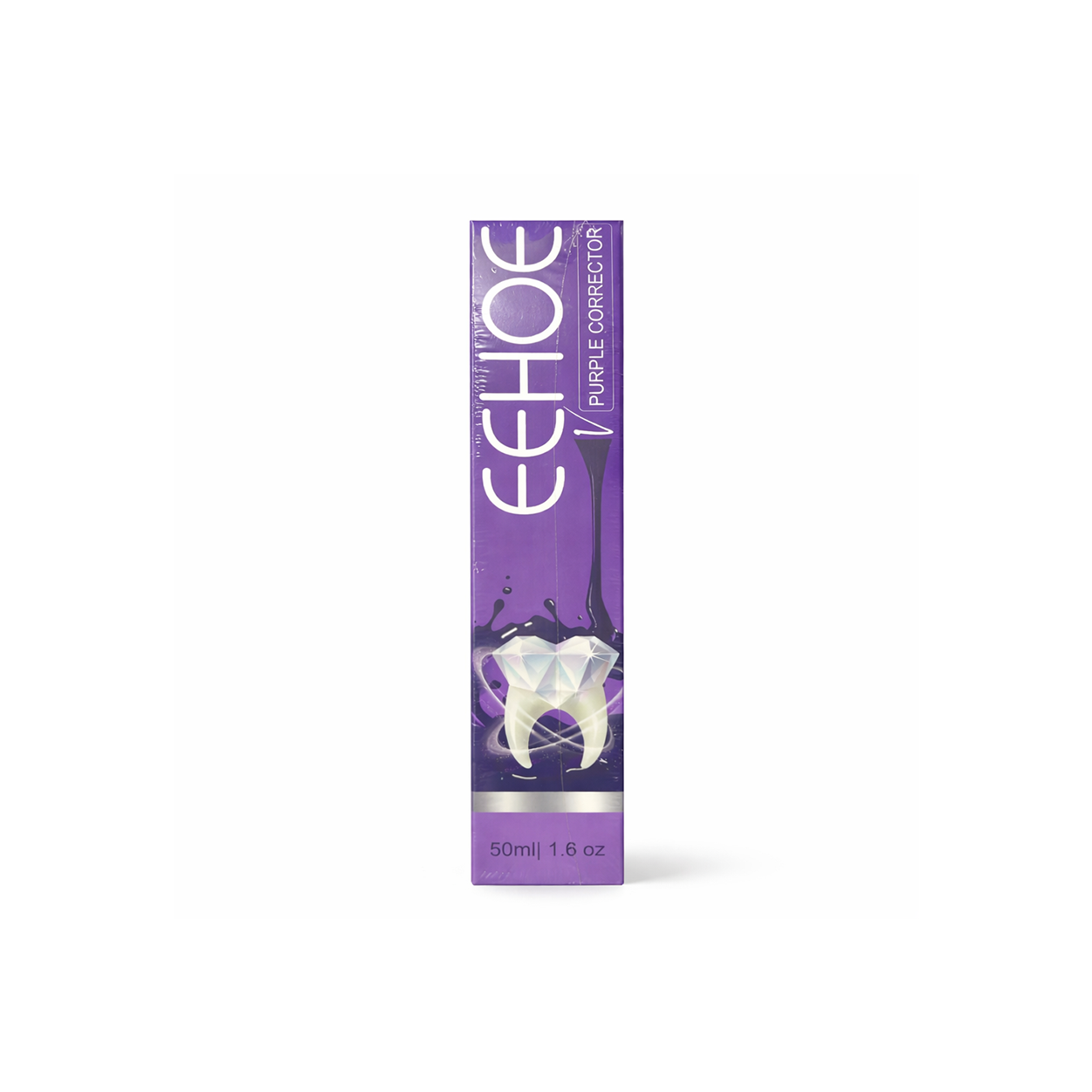 EELHOE Purple Corrector Toothpaste 50ml teeth whitening color corrector for reducing yellow stains and brightening smile