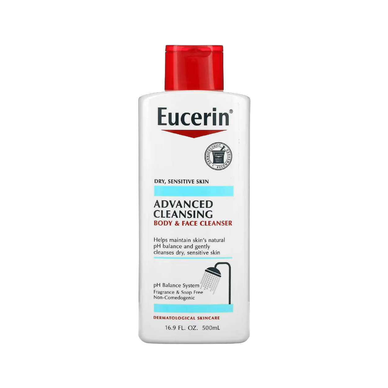 Eucerin Advanced Cleansing Body & Face Cleanser 500Ml