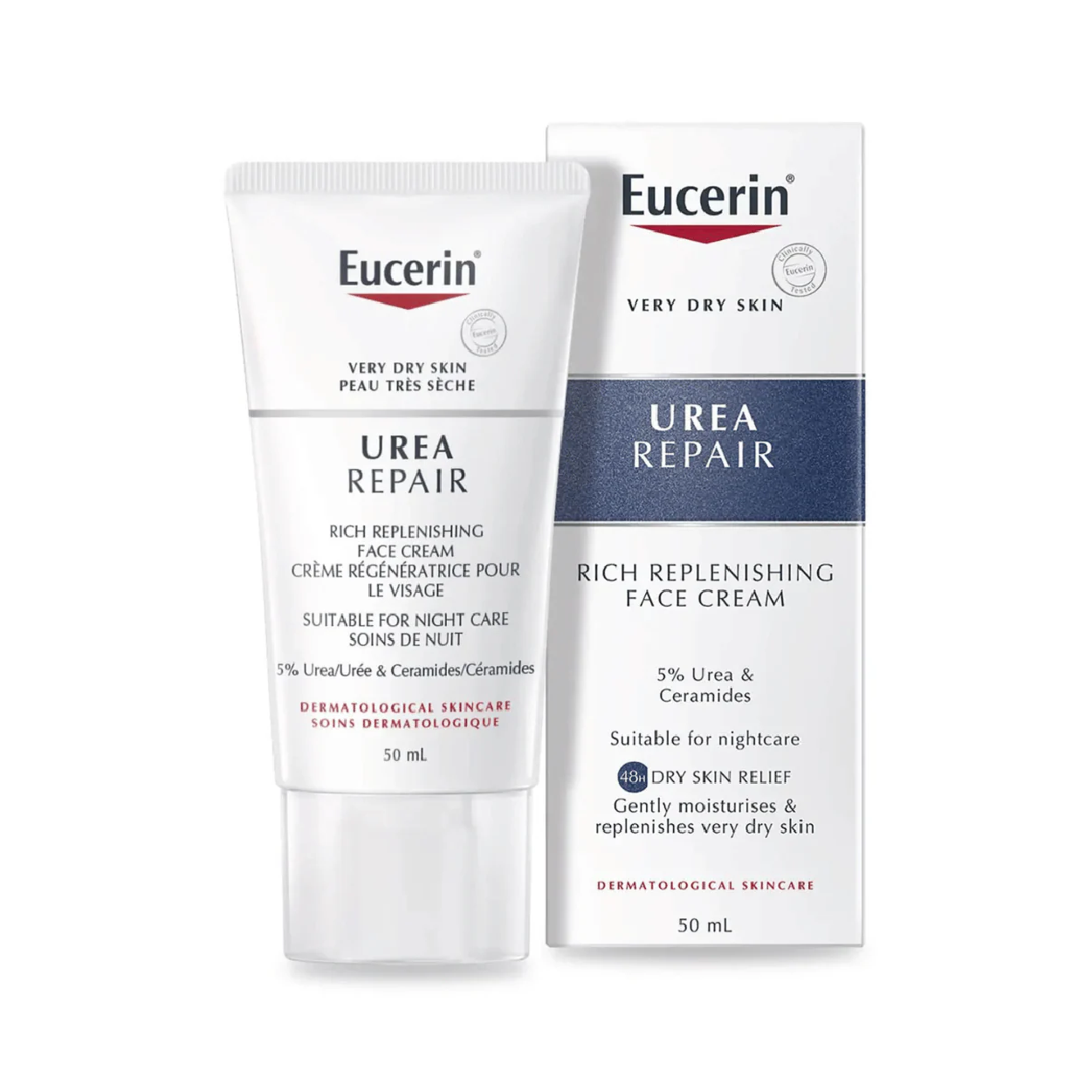 Eucerin Urea Repair Replens Face Crm 50Ml