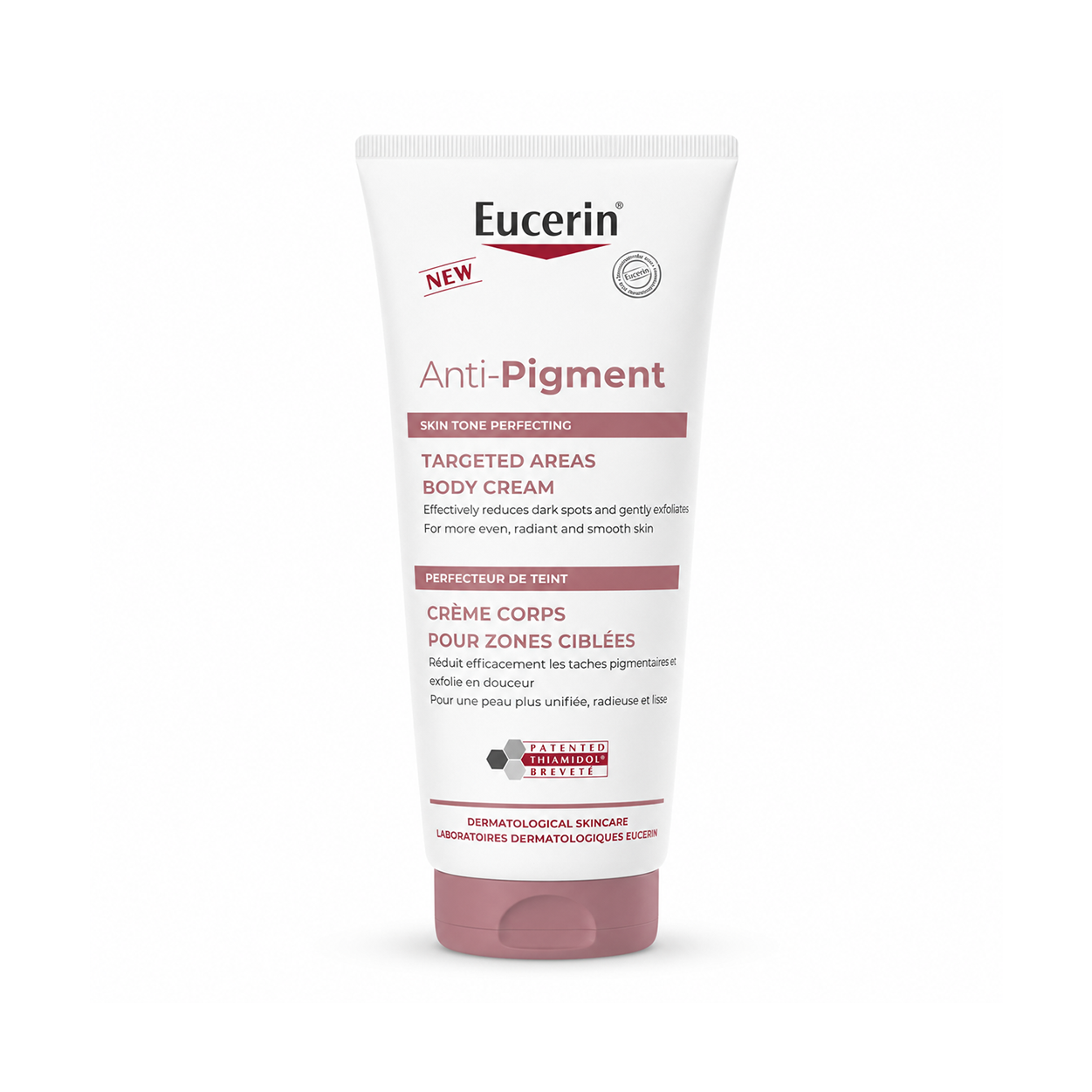 Eucerin Anti-Pigment Targeted Areas Body Cream 200ml for reducing dark spots and improving uneven skin tone on body areas
