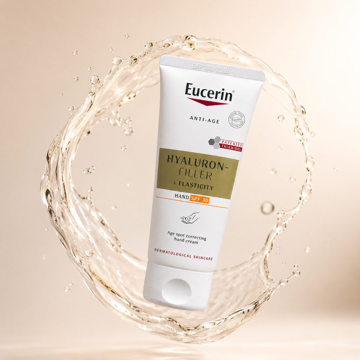 Eucerin Hyaluron-Filler + Elasticity Hand SPF 30 Age Spot Correcting Hand Cream 75ml anti-aging hand cream for hydrated, protected hands