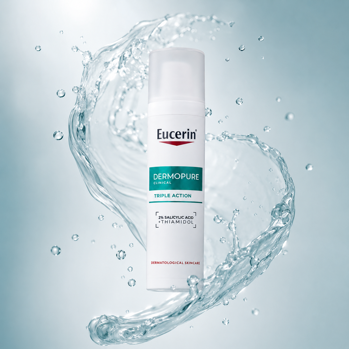 Eucerin DermoPure Clinical Triple Action Triple Corrective Fluid 40ml acne treatment serum helping reduce blemishes and post-acne marks