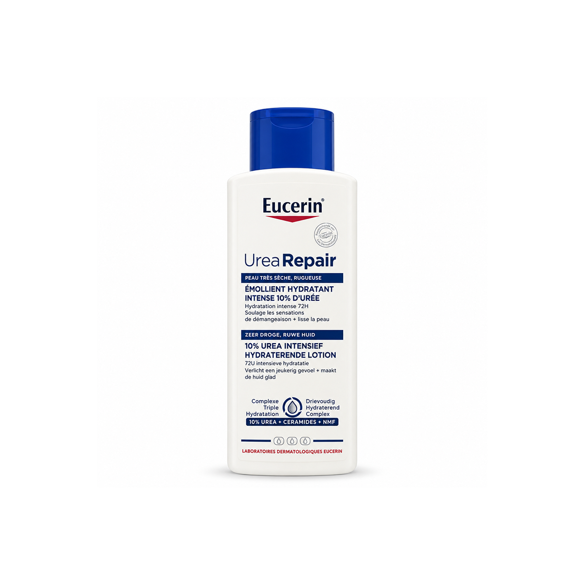Eucerin UreaRepair 10% Urea Intensive Hydrating Lotion 400ml for very dry rough skin with 72-hour hydration