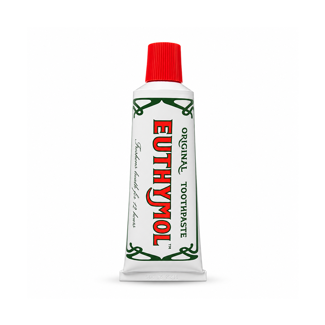 Euthymol Original Toothpaste 75ml fluoride-free toothpaste for long-lasting fresh breath and daily plaque removal care