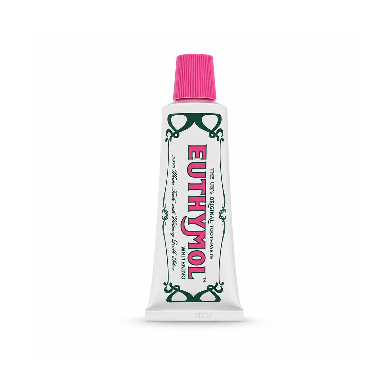 Euthymol Whitening Toothpaste 75ml fluoride toothpaste for fresh breath and surface stain removal in vintage-style packaging