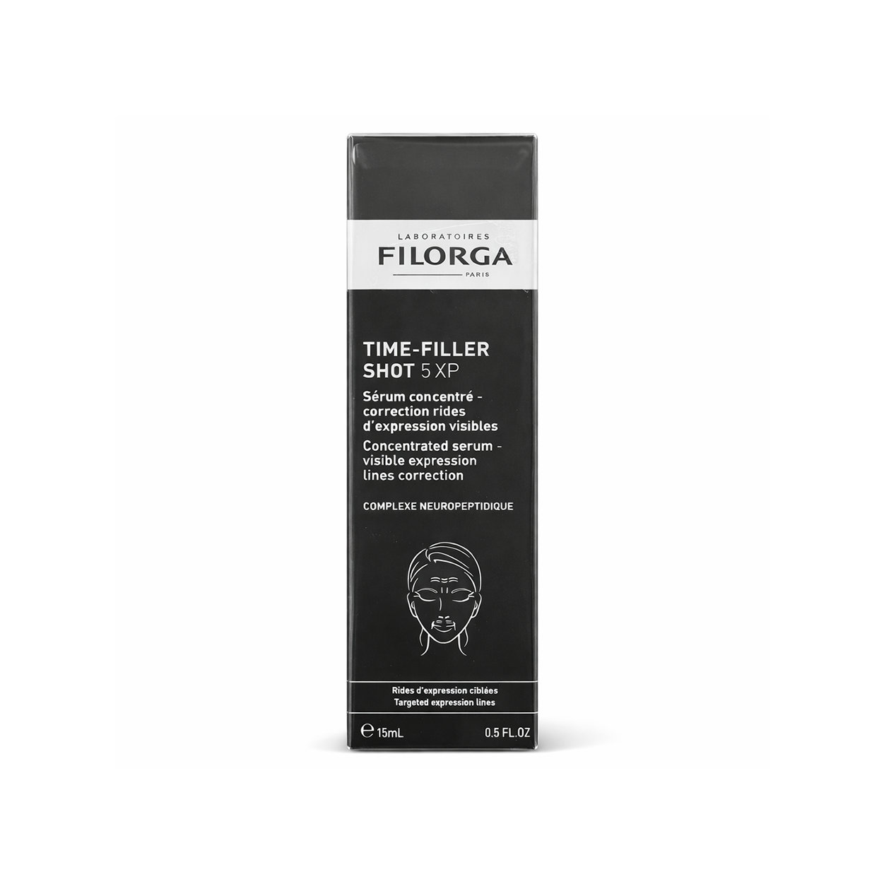 Filorga Time-Filler Shot 5XP Concentrated Anti-Wrinkle Serum 15ml for visible expression lines correction