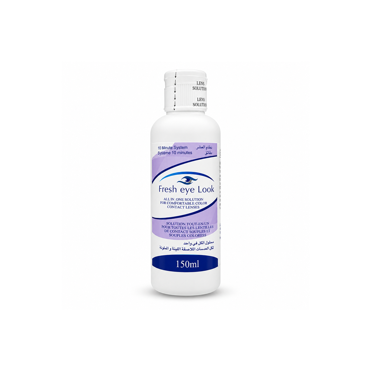Fresh Eye Look COLORBLENDS All-In-One Contact Lens Solution 150ml for cleaning, protein removal and comfortable lens care