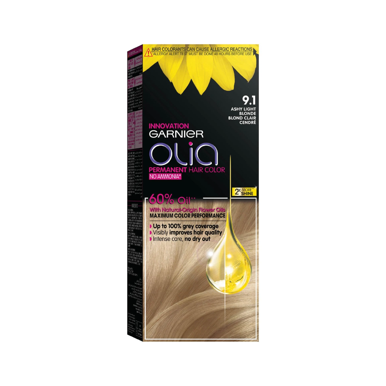 Garnier Olia 9.1 Permanent Hair Color Ashy Lght Blnd