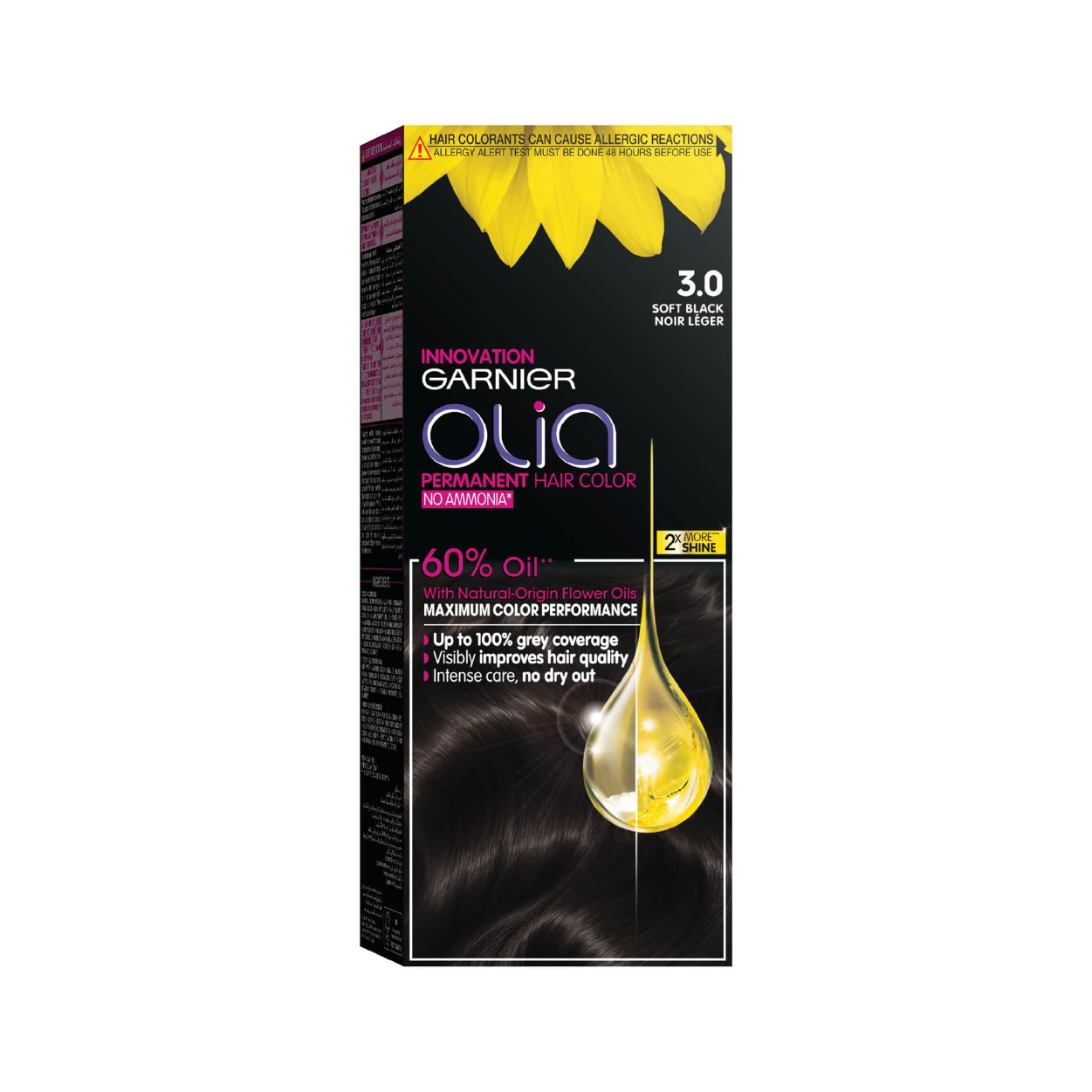Garnier Olia 3.0 Soft Blk Permanent Hair Color