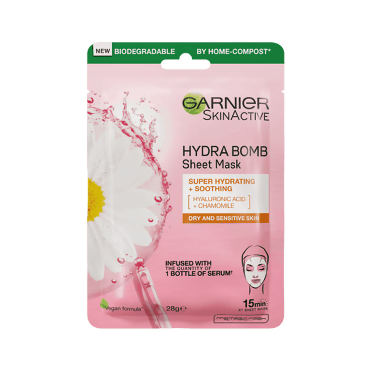 Garnier Hydra Bomb Mask Dry&Sensitive Skin Camomile+Hyaluronic Acid