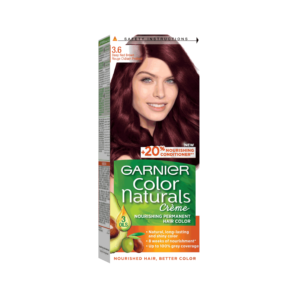 Garnier Color Naturals 3.6 Deep Red Brown