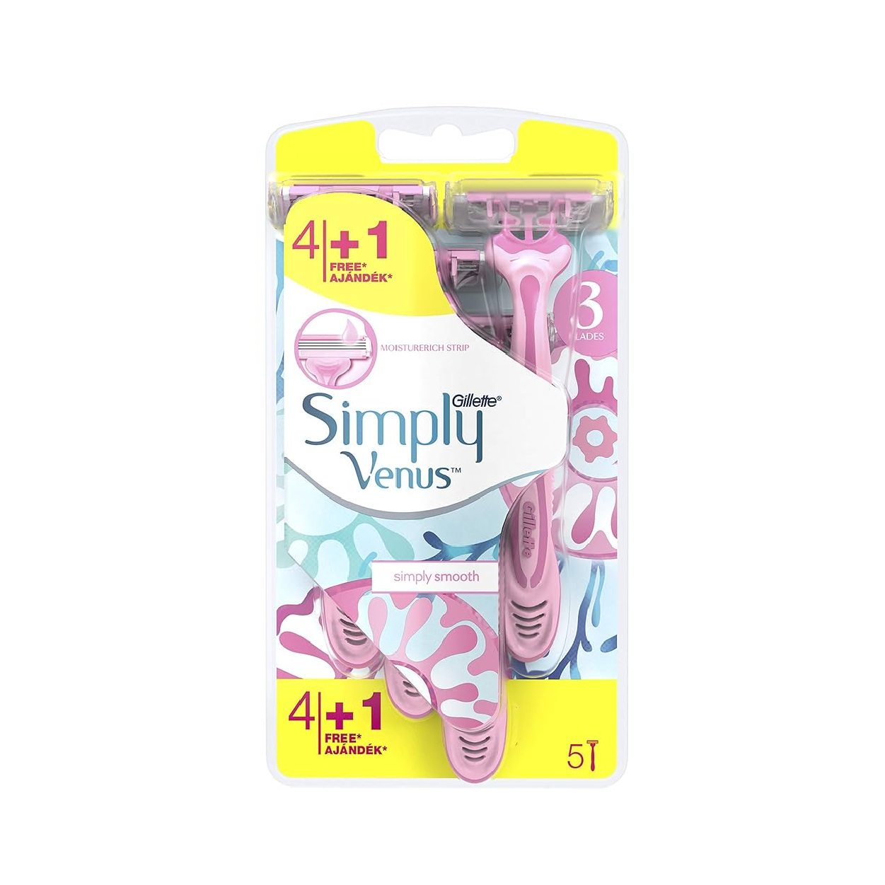 Gillette Simply Venus Razor 4+1