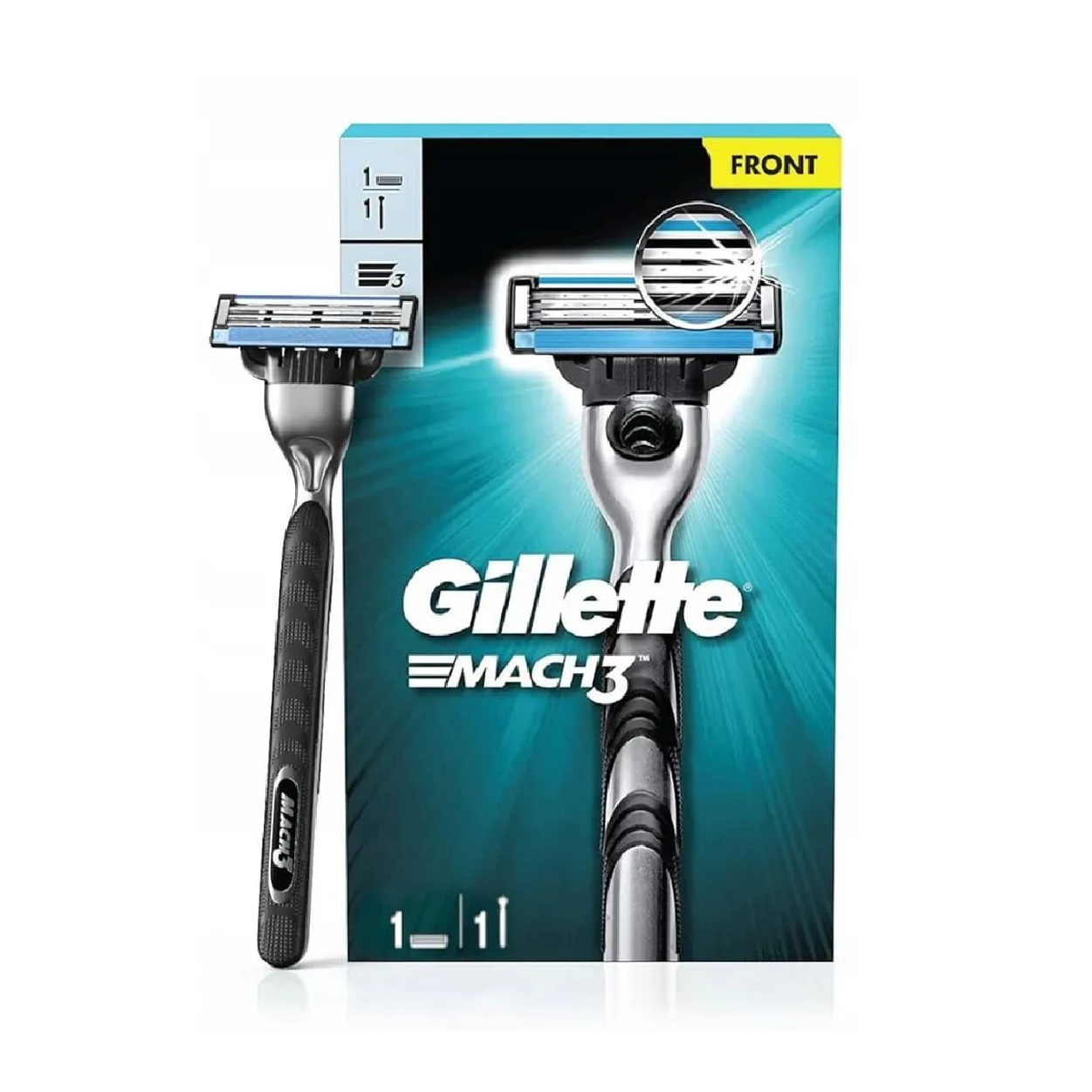 Gillette Mach3+Razor Handle+2 Blade