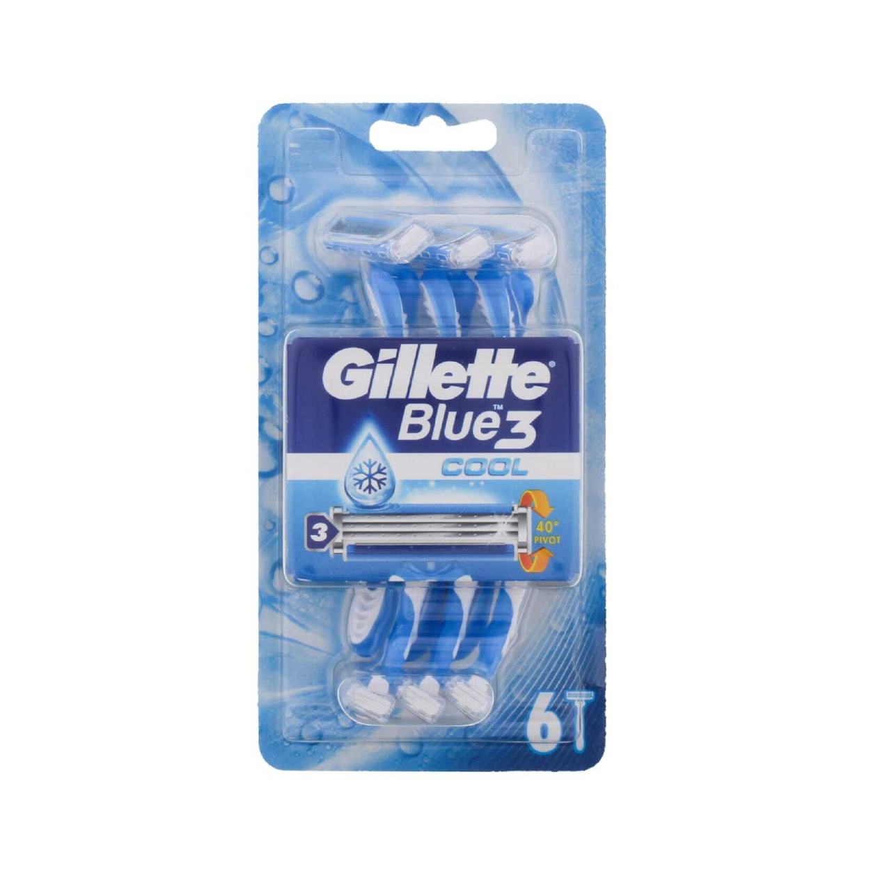 Gillette Blue 3 Cool Disp 6'S