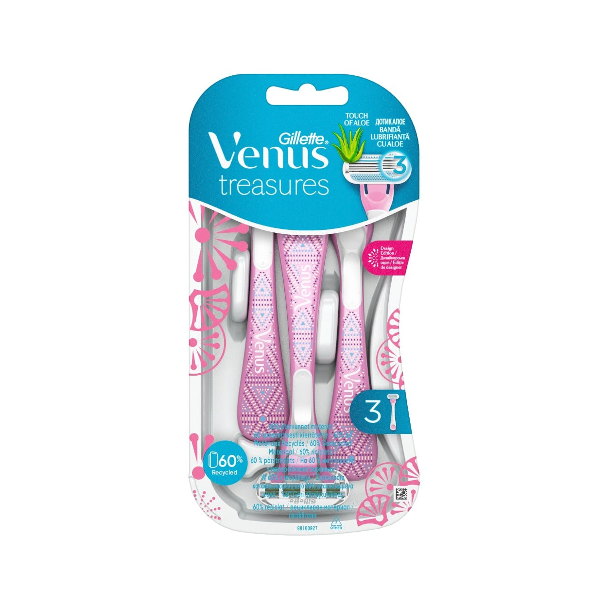 Gillette Venus Treasures Wmn Dispos Razor 3'S
