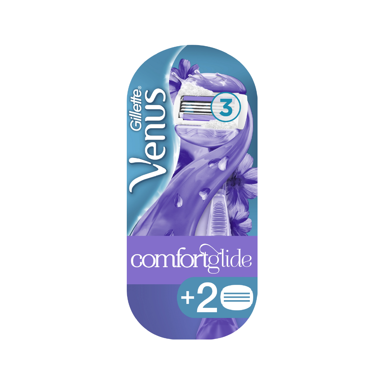 Gillette Venus Comfoglide Brze Razor 2 Up