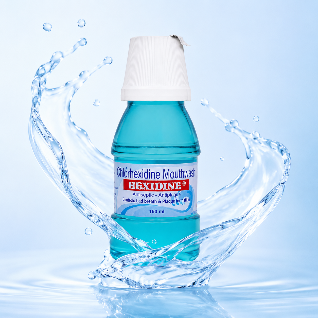 HEXIDINE® Chlorhexidine Mouthwash 160ml for antiseptic oral care and plaque control