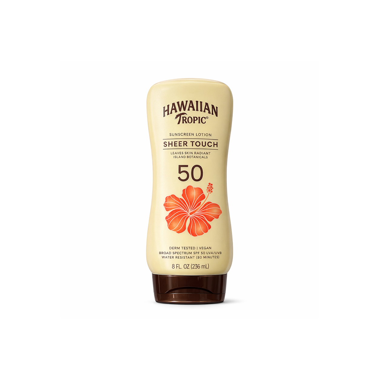 Hawaiian Tropic Sheer Touch Sunscreen Lotion SPF 50 236ml lightweight broad spectrum sun protection for face and body