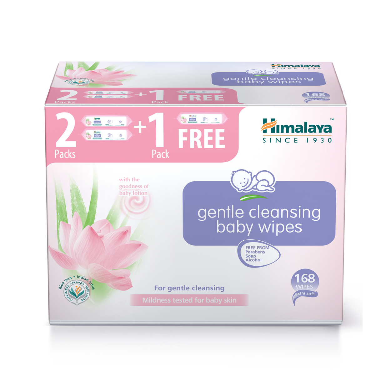 Himalaya Gentle Cleansing Baby Wipes 56'S*3'S