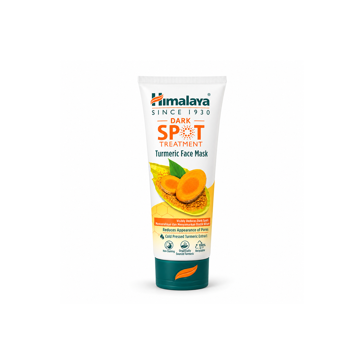 Himalaya Dark Spot Treatment Turmeric Face Mask for dark spots and visible pores, turmeric skincare treatment