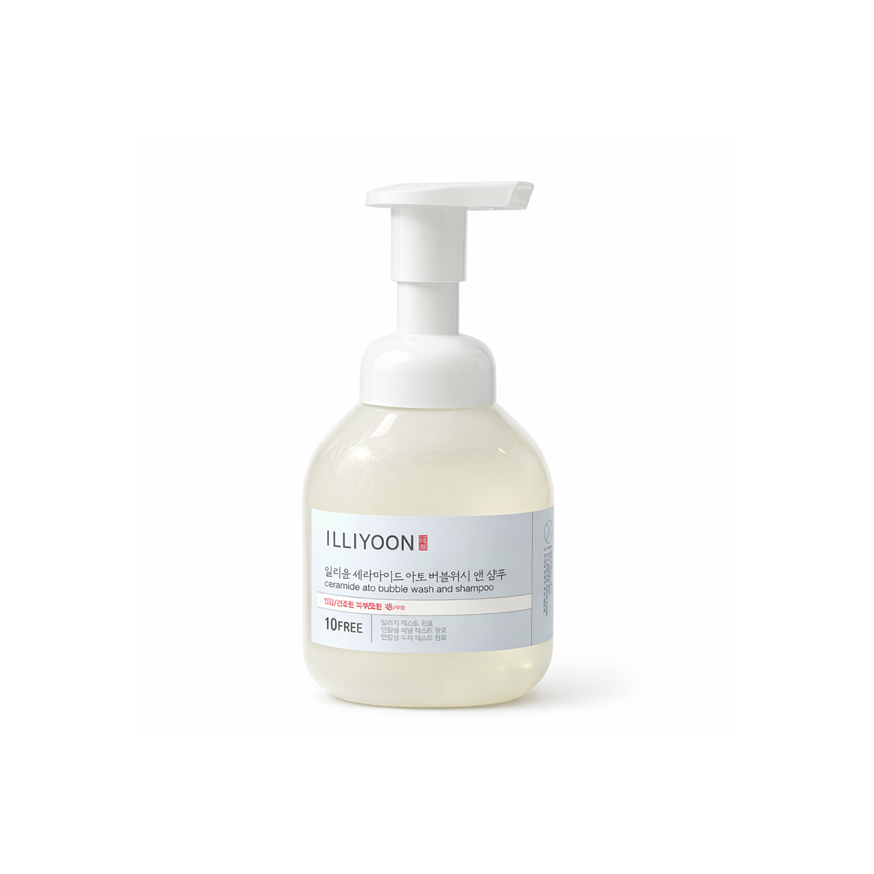 ILLIYOON Ceramide Ato Bubble Wash and Shampoo 400ml baby cleanser for sensitive skin with moisturizing ceramide formula