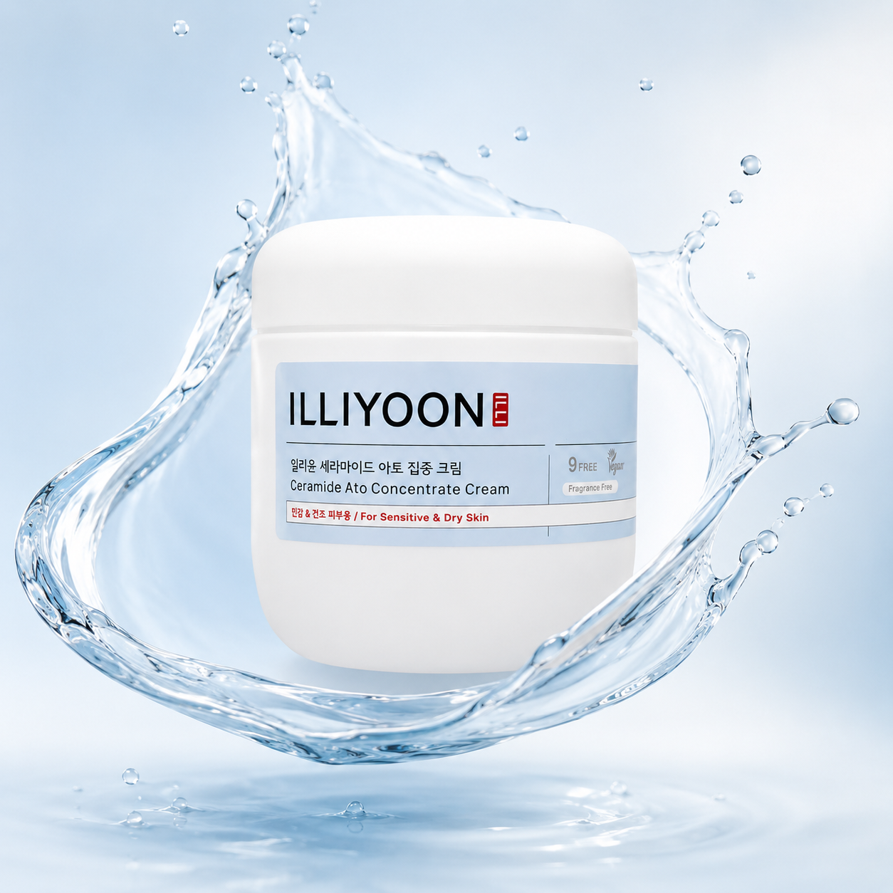 ILLIYOON Ceramide Ato Concentrate Cream 500ml for sensitive and dry skin, with ceramide barrier care