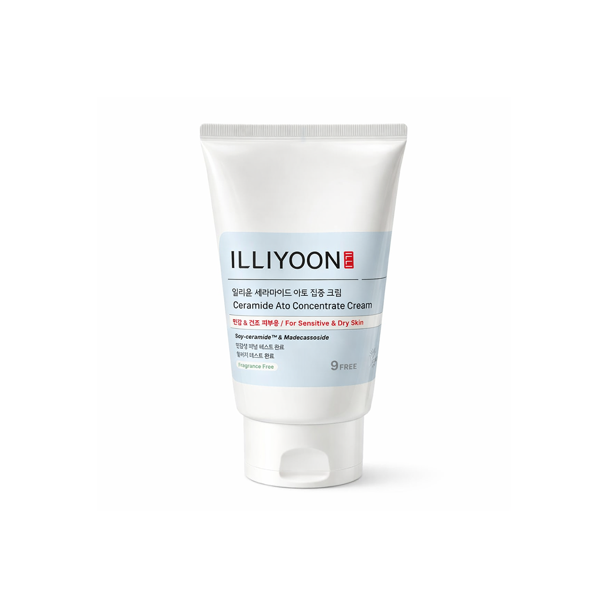 ILLIYOON Ceramide Ato Concentrate Cream 230ml moisturizing cream for sensitive dry skin barrier repair in a white tube